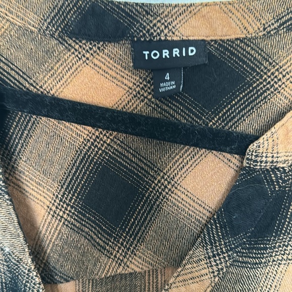 Torrid size 4 black and brown tunic - Picture 2 of 5